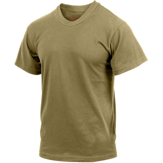 Coyote Brown - Tactical AR 670-1 Solid Army T-Shirt, Poly/Cotton
