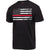 Black - Thin Red Line US American Flag Support the Firemen T-Shirt