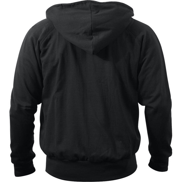 Black - Thermal-Lined Full Zip Hooded Sweatshirt Heayweight Hoodie