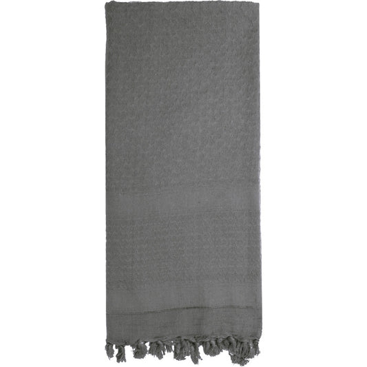Grey - Solid Color Shemagh Tactical Desert Scarf