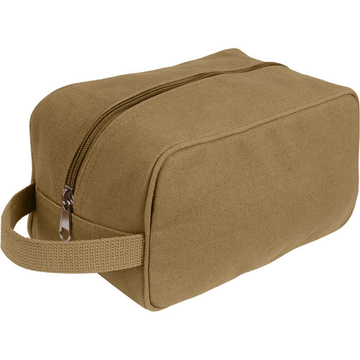 Coyote Brown - US Army Style Travel Kit Case (Cotton Canvas)