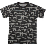 Black - Vintage Guns & Rifles Military T-Shirt