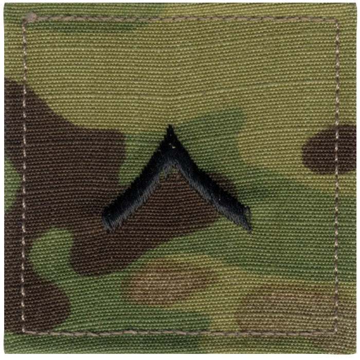 Multicam Camouflage - Military Private Insignia Patch PVT