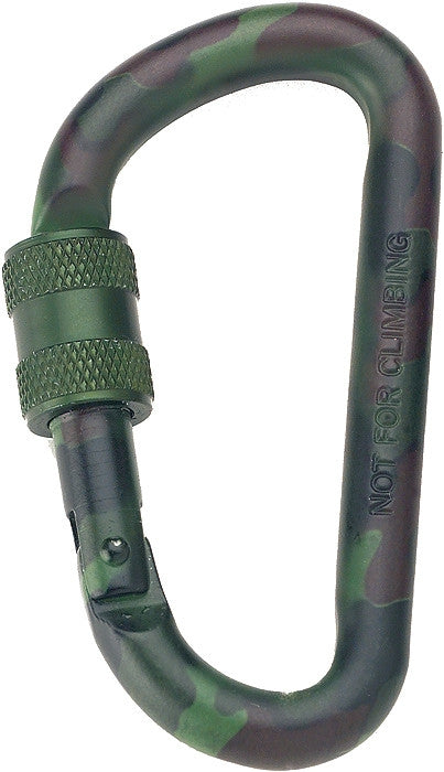 Woodland Camouflage - Professional Aluminum Alloy Locking Carabiner - 80mm