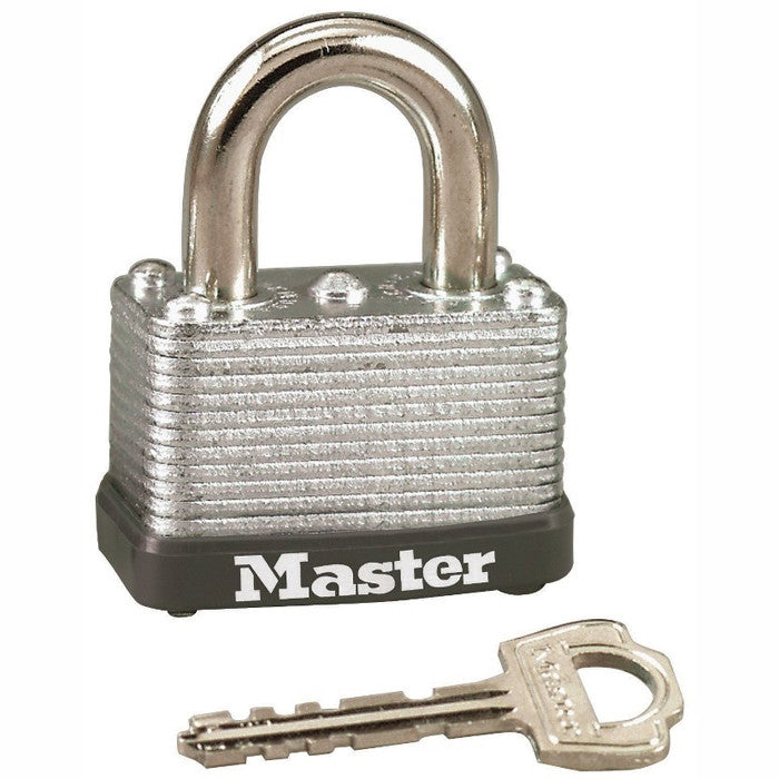 Master Lock Silver - Heavy Duty Steel Keyed Padlock