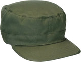 Olive Drab - Adjustable Military Fatigue Cap - Polyester Cotton
