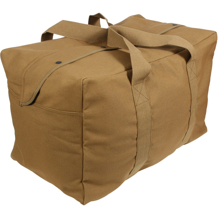 Rothco Canvas Parachute Cargo Bag Extra Large Duffle Bag 75L, Coyote Brown