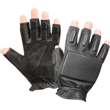 Black - Law Enforcement Tactical Fingerless Rappelling Gloves