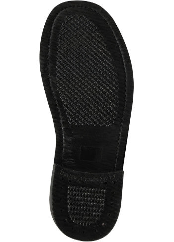Black - Oil Resistant Military Combat Boots - Leather 9 in.