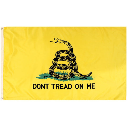 Yellow - Don't Tread On Me Flag - 2' X 3'