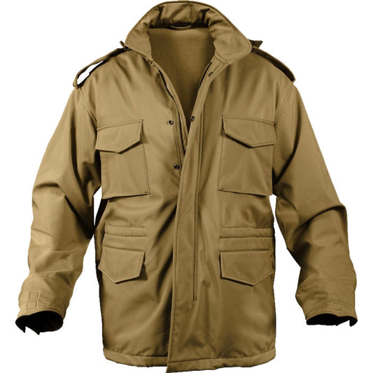 Coyote Brown - Tactical Soft Shell M-65 Field Jacket – Waterproof Military Fatigue Coat