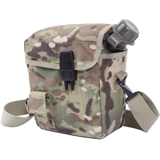MultiCam - Tactical MOLLE 2 Quart Bladder Canteen Cover with Strap