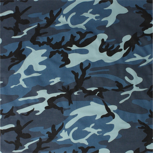 Sky Blue Camouflage - Military Jumbo Bandana 27 in. x 27 in.