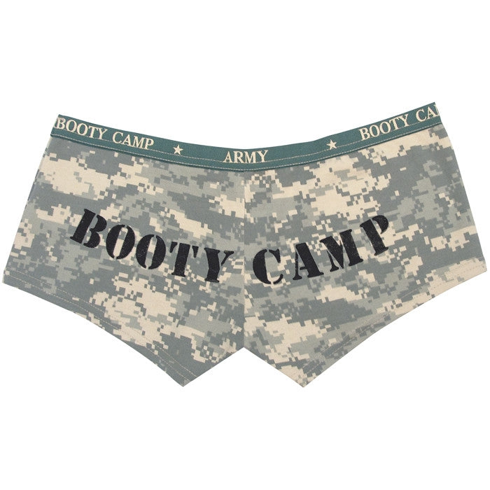 ACU Digital Camouflage - Womens BOOTY CAMP Booty Shorts - Cotton