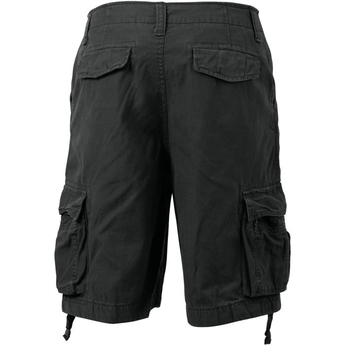 Black - Vintage Military Infantry Utility Shorts