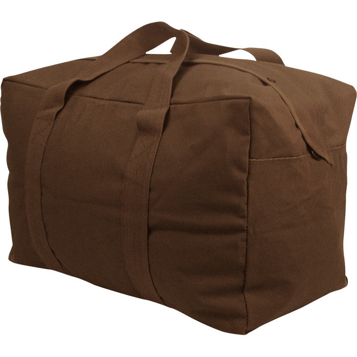 Rothco Canvas Parachute Cargo Bag Extra Large Duffle Bag 75L, Earth Brown
