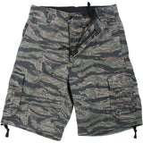 Tiger Stripe Camouflage - Vintage Military Infantry Utility Shorts