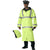 Safety Green To Black - Reflective High-Visibility Reversible Rain Parka with Hood