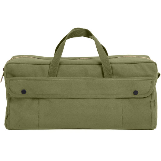 Olive Drab - Military Brass Zipper Mechanics Jumbo Tool Bag