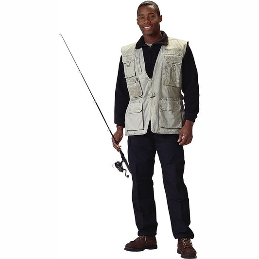 Khaki - Deluxe Safari Outback  Photo Journalists Vest