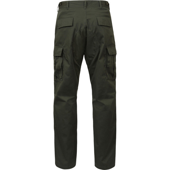 Olive Drab - Military BDU Pants - Cotton Ripstop