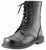 Black - Oil Resistant Military Combat Boots - Leather 9 in.