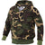 Woodland Camouflage - Thermal Lined Zipper Hooded Sweatshirt