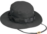 Black - Military Boonie Hat - Cotton Ripstop