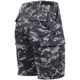 Subdued Urban Digital Camouflage - Military Cargo BDU Shorts - Polyester Cotton Twill