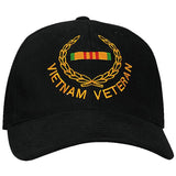 Black - VIETNAM VETERAN Low Profile Deluxe Adjustable Cap