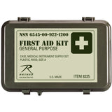 Olive Drab - Military Waterproof General Purpose First Aid Kit - USA Made