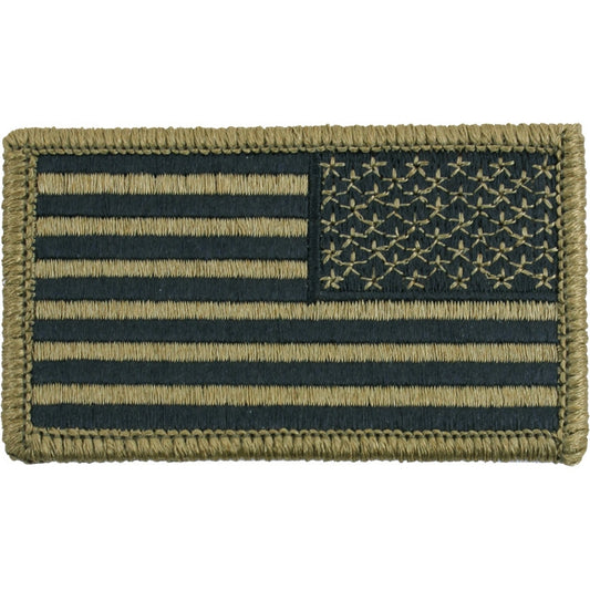 OCP Camouflage - Reversed US Flag Patch with Hook and Loop Closure