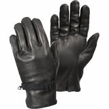 Black - Military D-3A Gloves - Leather