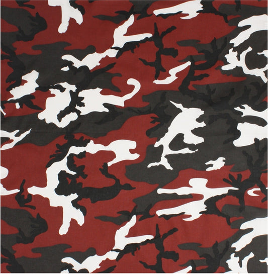 Red Camouflage - Military Bandana 22 in. x 22 in.
