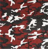 Red Camouflage - Military Bandana 22 in. x 22 in.