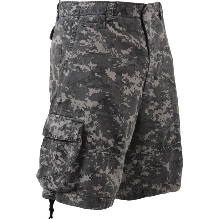 Subdued Urban Digital Camouflage - Vintage Military Infantry Utility Shorts
