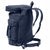 Navy Blue - Canvas European Style Rucksack Backpack