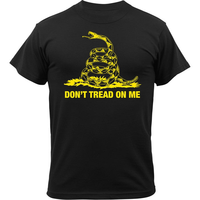 Black - Military Vintage DON'T TREAD ON ME T-shirt