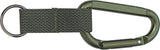 Olive Drab - Professional Jumbo Carabiner with Web Strap Key Ring - 80mm