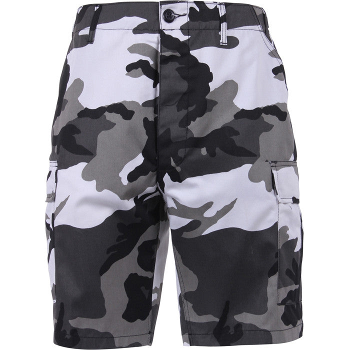 City Camo - Tactical Cargo BDU Shorts - Polyester Cotton Twill - Button Fly