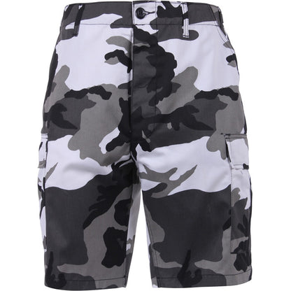City Camo - Tactical Cargo BDU Shorts - Polyester Cotton Twill - Button Fly