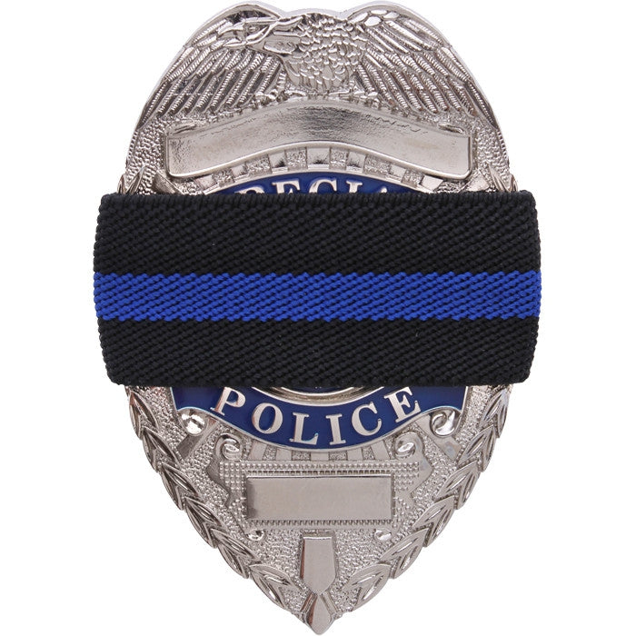 Black - Thin Blue Line Support the Police Mourning Band