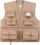 Khaki - Kids 17 Pocket Fishing And Travel Vest