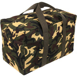 Woodland Camouflage - Canvas Parachute Cargo Bag Extra Large Duffle Bag 75L