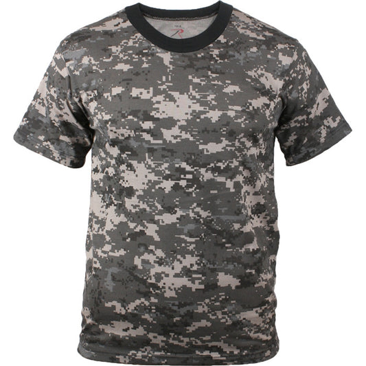 Subdued Urban Digital Camo - Tactical Short Sleeve T-Shirt, Poly/Cotton