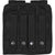 Black - Tactical MOLLE Double 9MM Pistol Mag Pouch & Inserts