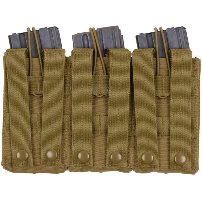 Coyote Brown - MOLLE Compatible Triple MAG Pouch