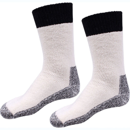 Heavyweight Thermal Boot Socks Insulated Cold Weather Winter Socks for Men & Women, Warm Cotton Blend, (1 Pair)