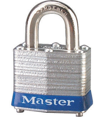 Master Lock Silver - Cylinder Tumbler Steel Padlock 3D