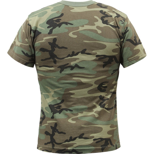 Woodland Camo - Tactical Short Sleeve Vintage Washed T-Shirt